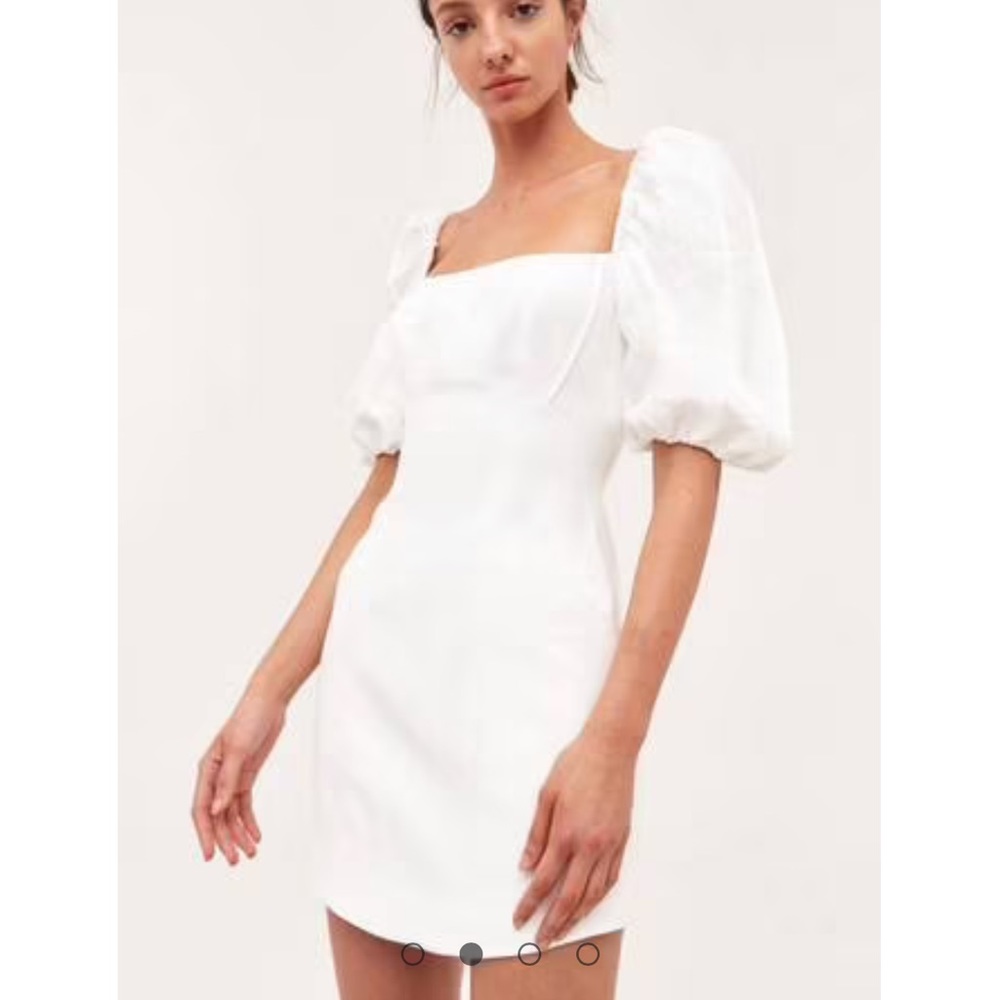 CMEO COLLECTIVE OVER AGAIN SHORT SLEEVE DRESS IVORY